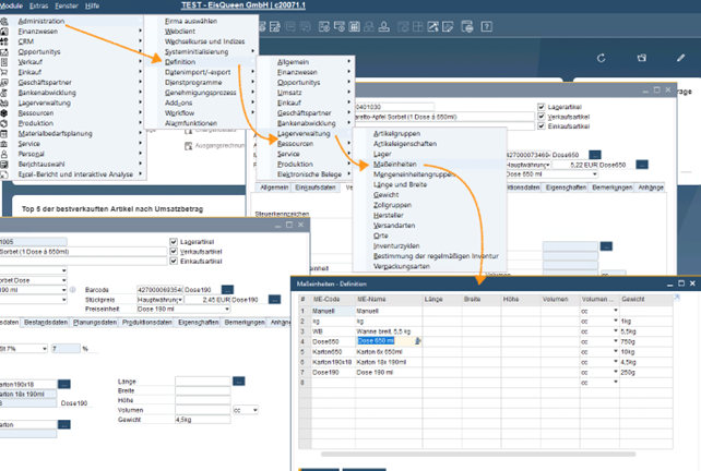 Definition von Maßeinheiten in SAP Business One 